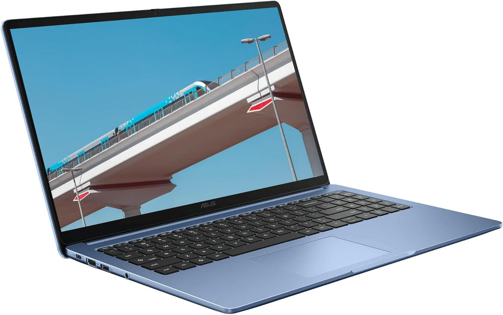 ASUS 15.6" FHD IPS Chromebook Plus, Intel Celeron Processor Up to 2.79GHz, 4GB Ram, 128GB SSD, HDMI, Ultra-Fast WiFi 6, Chrome OS, Star Blue, Renewed