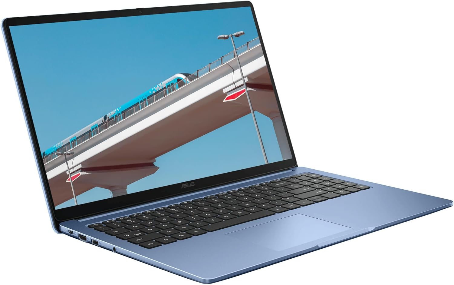ASUS 15.6" FHD IPS Chromebook Plus, Intel Celeron Processor Up to 2.79GHz, 4GB Ram, 128GB SSD, HDMI, Ultra-Fast WiFi 6, Chrome OS, Star Blue, Renewed