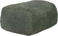 Big Joe Modora Bean Bag Lounger, Living Room and Gaming Seat, Heather Green Soft Boucle, Ottoman Only