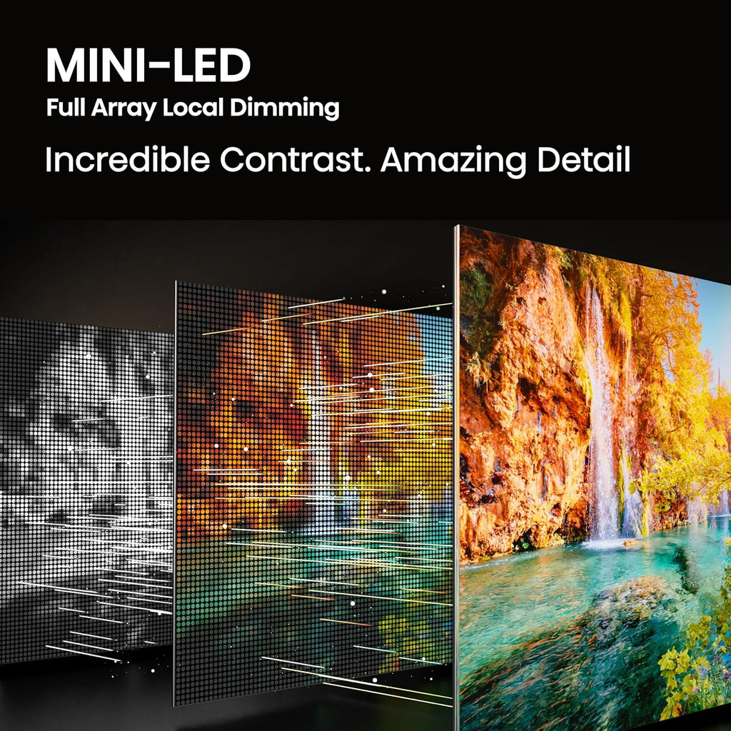 Hisense 55-Inch Class U6 Series Mini-LED ULED 4K UHD Google Smart TV (55U6N) - QLED, Motion Rate 240, HDR 10+, Full Array Local Dimming, Game Mode Plus, Alexa Compatibility