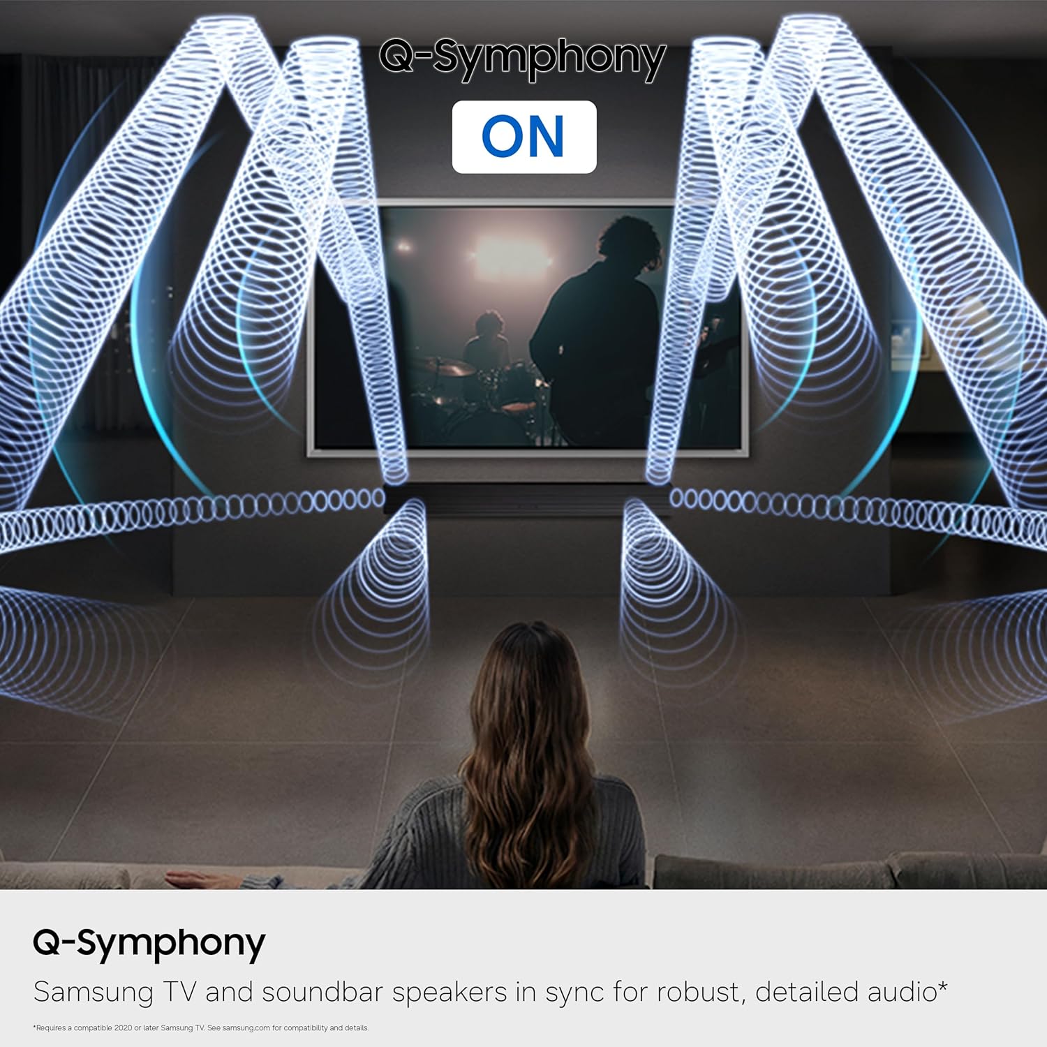 Samsung Q-Series Soundbar HW-QS90H 7.1.2ch All-in-One Soundbar w/Built-in Woofers, Wireless Dolby Atmos, Q-Symphony, Convertible Fit, SpaceFit Sound Pro, Game Mode Pro, Alexa Built-in (2026 Model)