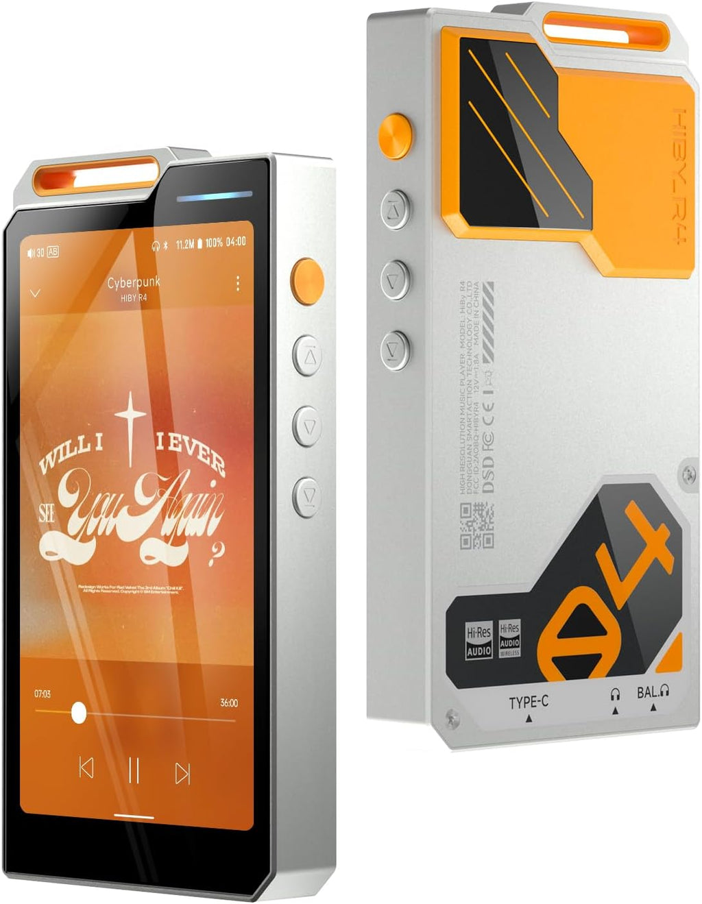 HiBy R4 mp3 mp4 Players & Accessories Set（Orange）