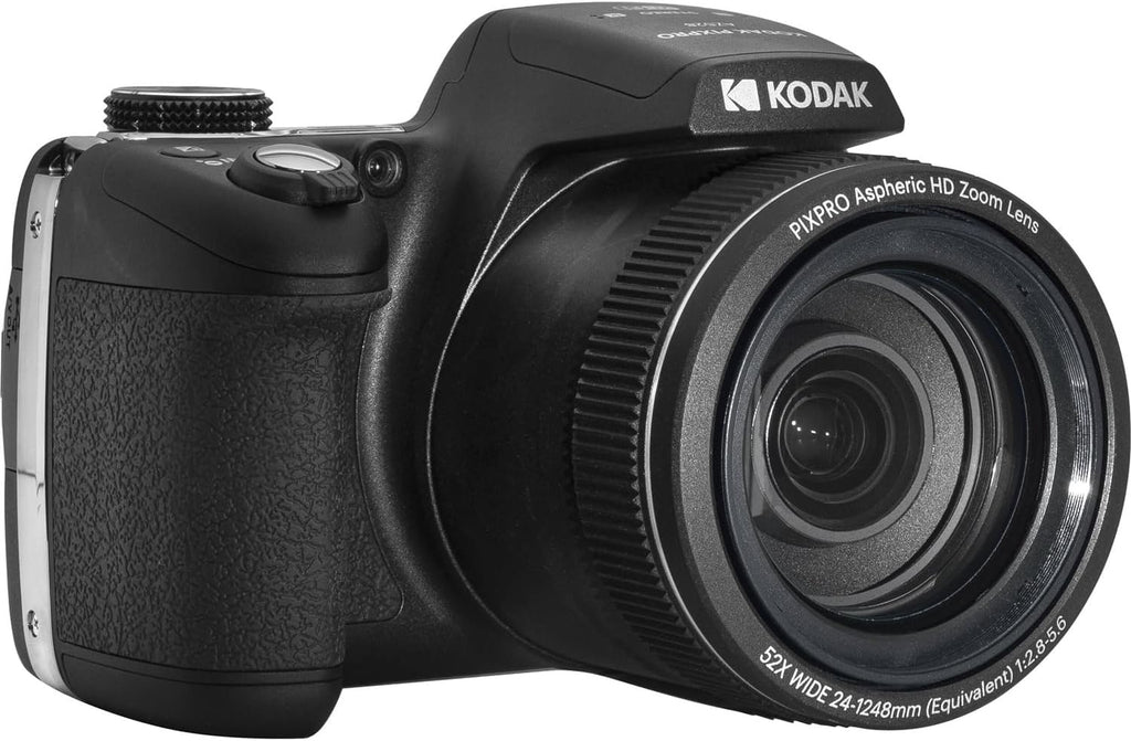Kodak PIXPRO AZ528 Digital Camera (Black) Bundle with 32GB Memory Card + Camera Case + Memory Card Wallet + Screen Protectors + Accessories