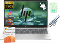 HP 15.6" FHD Touchscreen Laptop Computer with Microsoft Office 365, Windows 11 Laptop, AI Copilot, AMD Ryzen 5 Processor, PLUSERA Earphones, Silver (Silver, 8GB RAM | 1TB Storage)