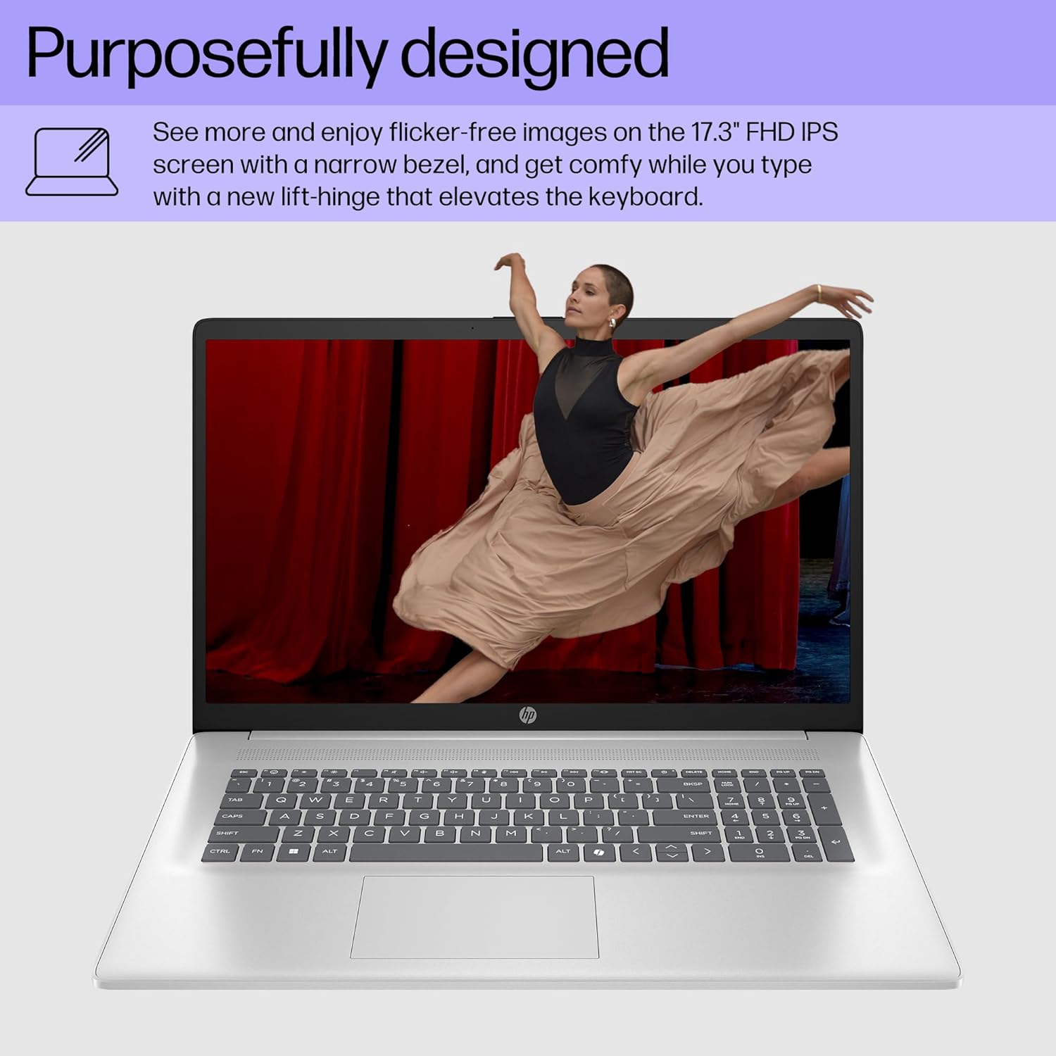 HP 17 Inch Laptop, 17.3" FHD IPS Display, AMD Ryzen 5 7430U (Up to 4.5GHz), 20 GB RAM, 512 GB SSD, Wi-Fi 6, Bluetooth 5.4, Windows 11 Pro, Copilot AI Key, Numeric Keypad, w/RECOLX AI Voice Recorder