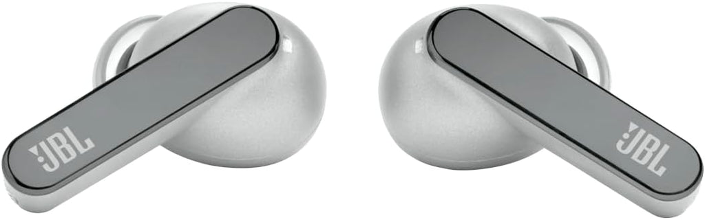 JBL Live Pro 2 - True Wireless Noise Cancelling Earbuds, up to 40 Hours of Playback with Wireless Charging, 6 mics for Perfect Calls, Touch & Voice Control, IPX5 Water Resistant (Silver)