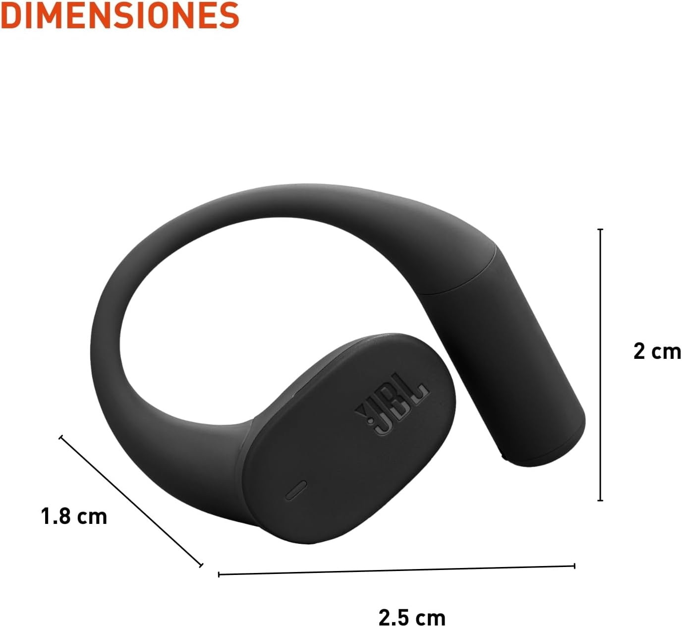 JBL Sense Lite - True Wireless Open-Ear Headphones, Designed for All-Day Comfort, 4 mics for Crisp, Clear Calls, IP54 Water and dust Resistant, Up to 32 (8+24 in case) Total Hours of Playtime (Black)