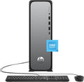 HP OmniDesk Slim Desktop PC, Intel Processor 300, 8 GB RAM, 256 GB SSD, Intel UHD Graphics 710, Windows 11 Home, Microsoft Copilot, Meteor Silver, S03-0010 (2025) (Renewed)