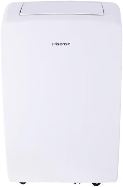 Hisense 7000-BTU DOE (115-Volt) White Vented Wi-Fi enabled Portable Air Conditioner 3 modes (Cooling, Fan, Dehumidifier), Remote, Noise level 49 dB, Cools 300-sq ft - AP0722CW1W (Renewed)