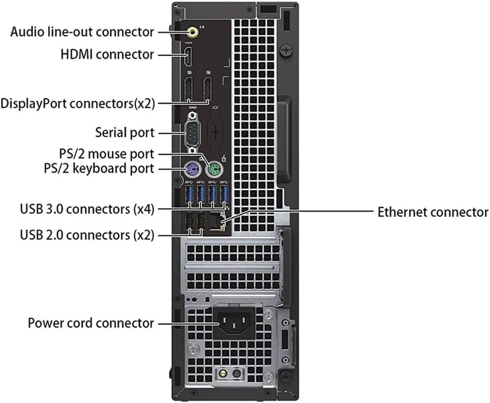 Dell OptiPlex 5040 SFF Desktop Computer PC, Intel Core i5-6500T, 8GB RAM, 256GB SSD, WiFi, Bluetooth, HDMI, Windows 11 Pro (Renewed)