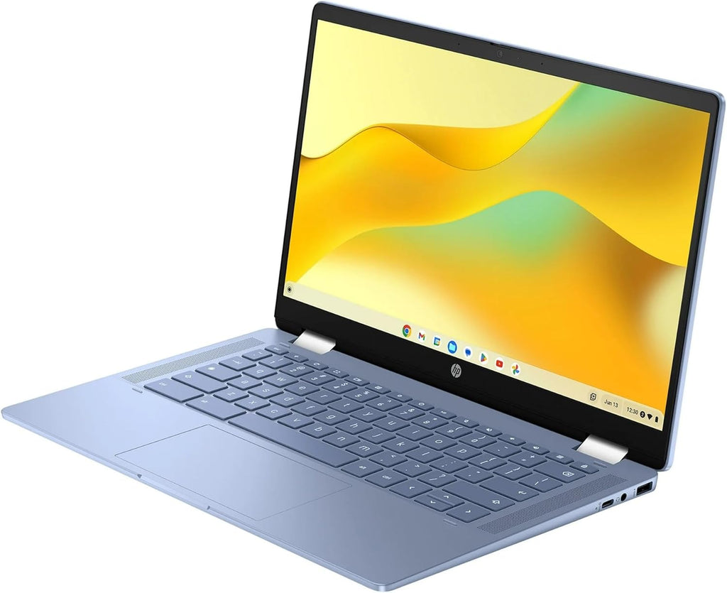 HP Convertible 2-in-1 Chromebook in Blue 14" Touch FHD Intel 4-Core up to 3.40GHz 4GB Ram 64GB Storage 4K Graphics Super-Fast WiFi Chrome OS (14b - Renewed)