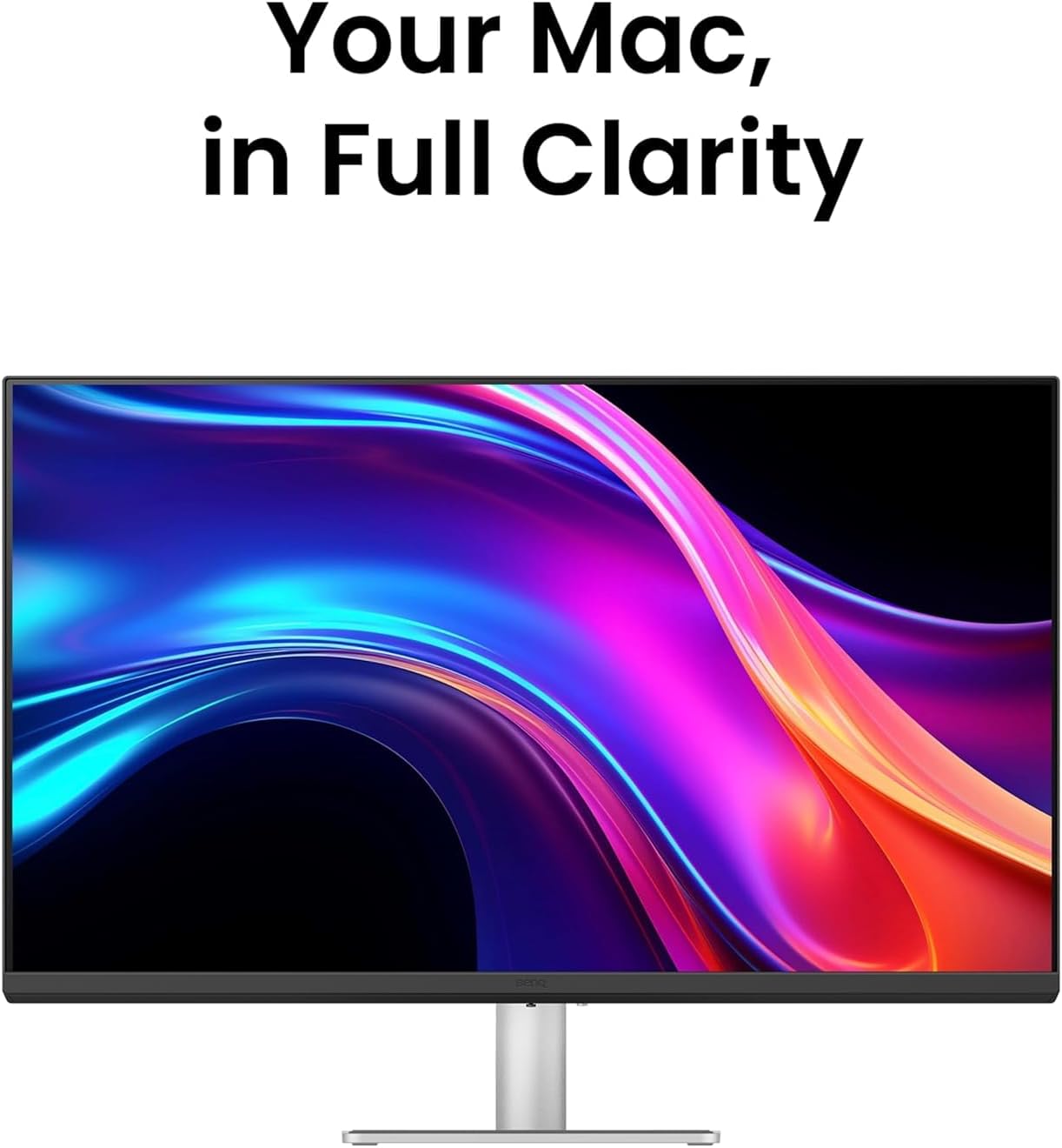 BenQ MA270UP 27” 4K 3840x2160 Monitor for MacBook® Pro/Air, Dual USB-C, 90W Power Delivery, Mac Color Match, USB Hub, Brightness & Volume Control on Mac, Height & Tilt Adjustable Stand, P3 Color Gamut