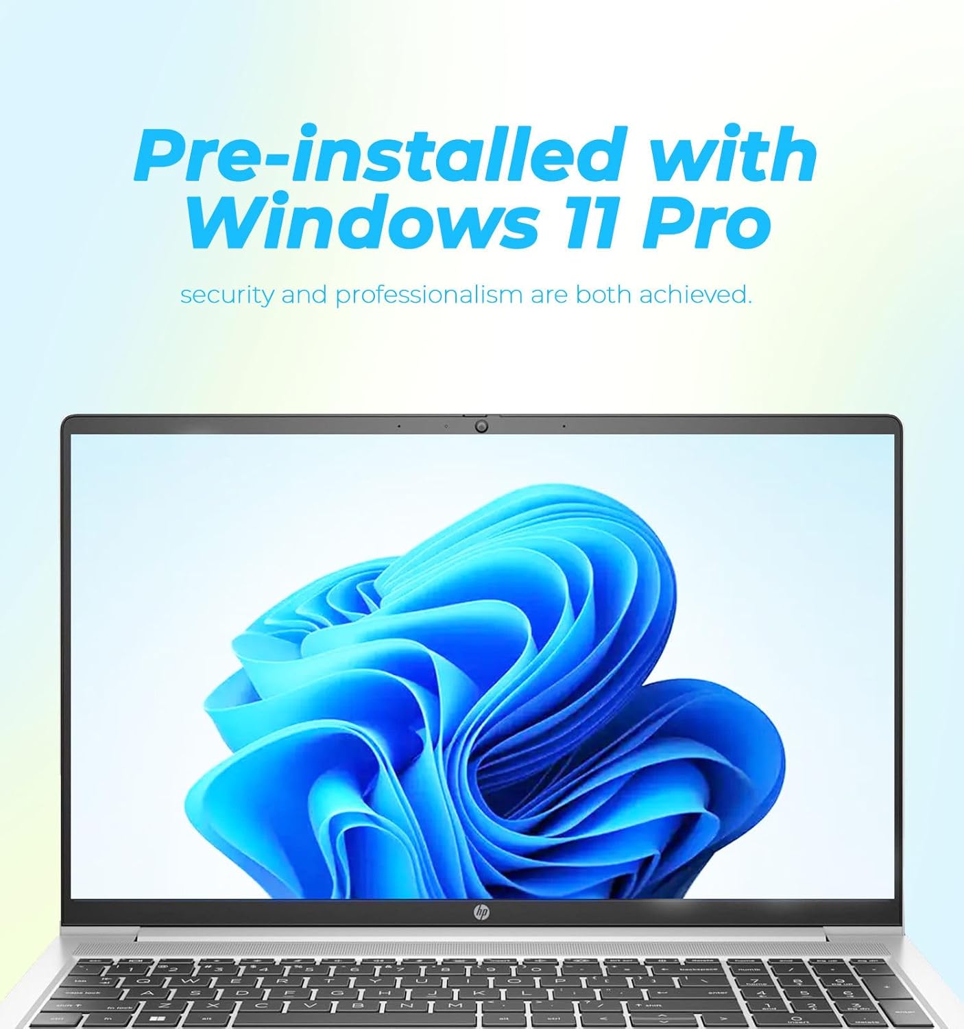 HP Latest 15.6" FHD Business Laptop, Intel Dual Core Processor Series, 8GB RAM | 256GB PCIe SSD, Wi-Fi 6, Copilot AI, SD Card Reader, Win11 Pro with Office 365 for The Web, for Work&Study