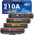 210A Toner Cartridges 4 Pack 210 4301fdw 4201dn Compatible for HP210A 210X for HP Color LaserJet Pro MFP 4301fdn 4201dn 4201dw W2100X W2100A Series Printer Ink ‎Black Cyan Yellow Magenta(with Chip)