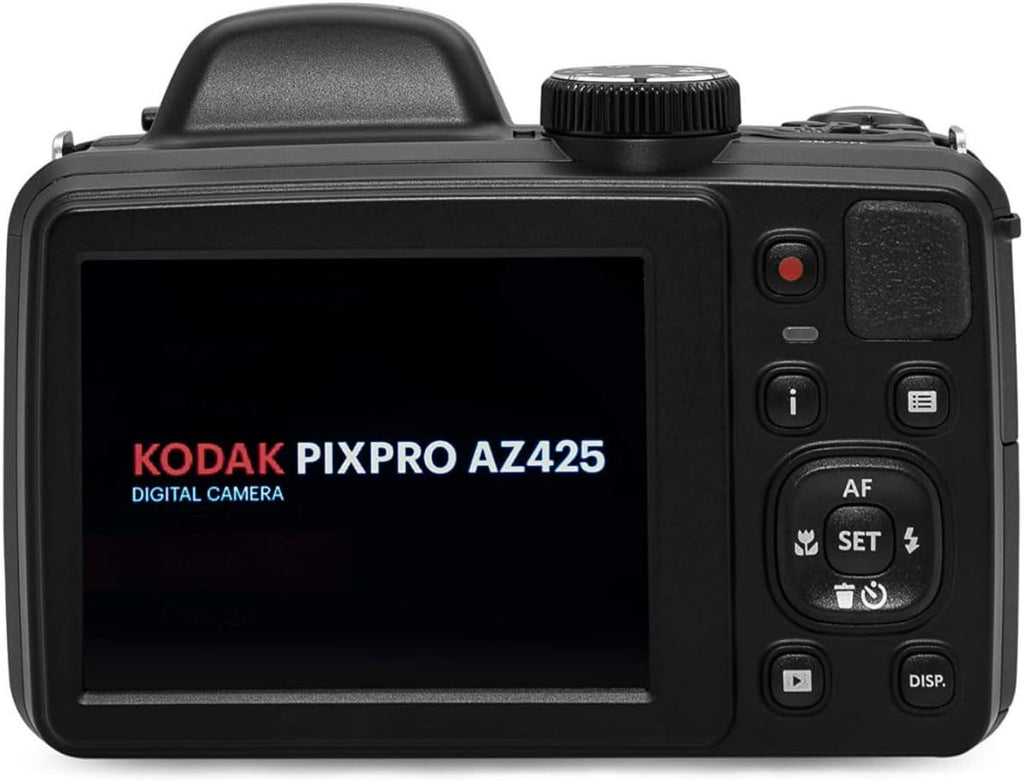 Kodak PIXPRO AZ425 Astro Zoom 20MP Digital Camera with 42x Optical Zoom (Black) Bundle with 32GB SD Card, Battery and Charger, and Tripod (4 Items)