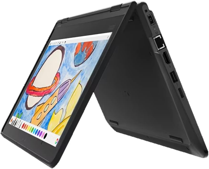 Lenovo ThinkPad Yoga 11E 5th Gen 11.6"" Touch Intel Pentium Silver N5030 8GB RAM 128GB SSD Windows 11 Home (Renewed), Black
