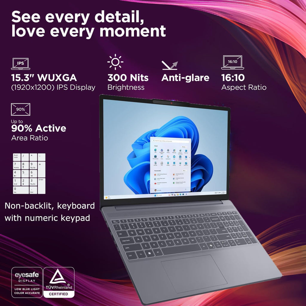 Lenovo Gaming Laptop, AMD 6-core Ryzen 5 7535HS, 16GB DDR5 RAM, 1TB PCIe SSD, Radeon 660M Graphics, 15" FHD IPS Display, Copilot AI Assistant PC, Bluetooth 5.3, Wi-Fi 6, Moonlight Grey Windows 11 Home