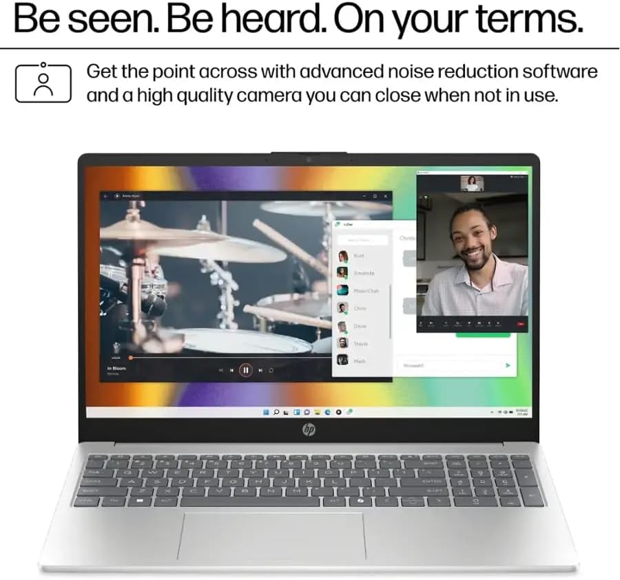 HP 15.6" Touchscreen Laptop 2026 with Lifetime Office, Intel 13th Gen Core i3-1315U (up to 4.5 GHz), 32GB RAM, 1TB SSD, Windows 11 Pro, AI Copilot, Wi-Fi 6, Bluetooth 5.3, HDMI, w/Zenbyte Accessory