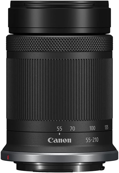 Canon RF-S55-210mm F5-7.1 is STM Telephoto Zoom Lens for Canon APS-C Mirrorless RF Mount Cameras, Compact, Lightweight, Optical Image Stabilization, Landscape, Portrait, & Travel Photos/Videos, Black