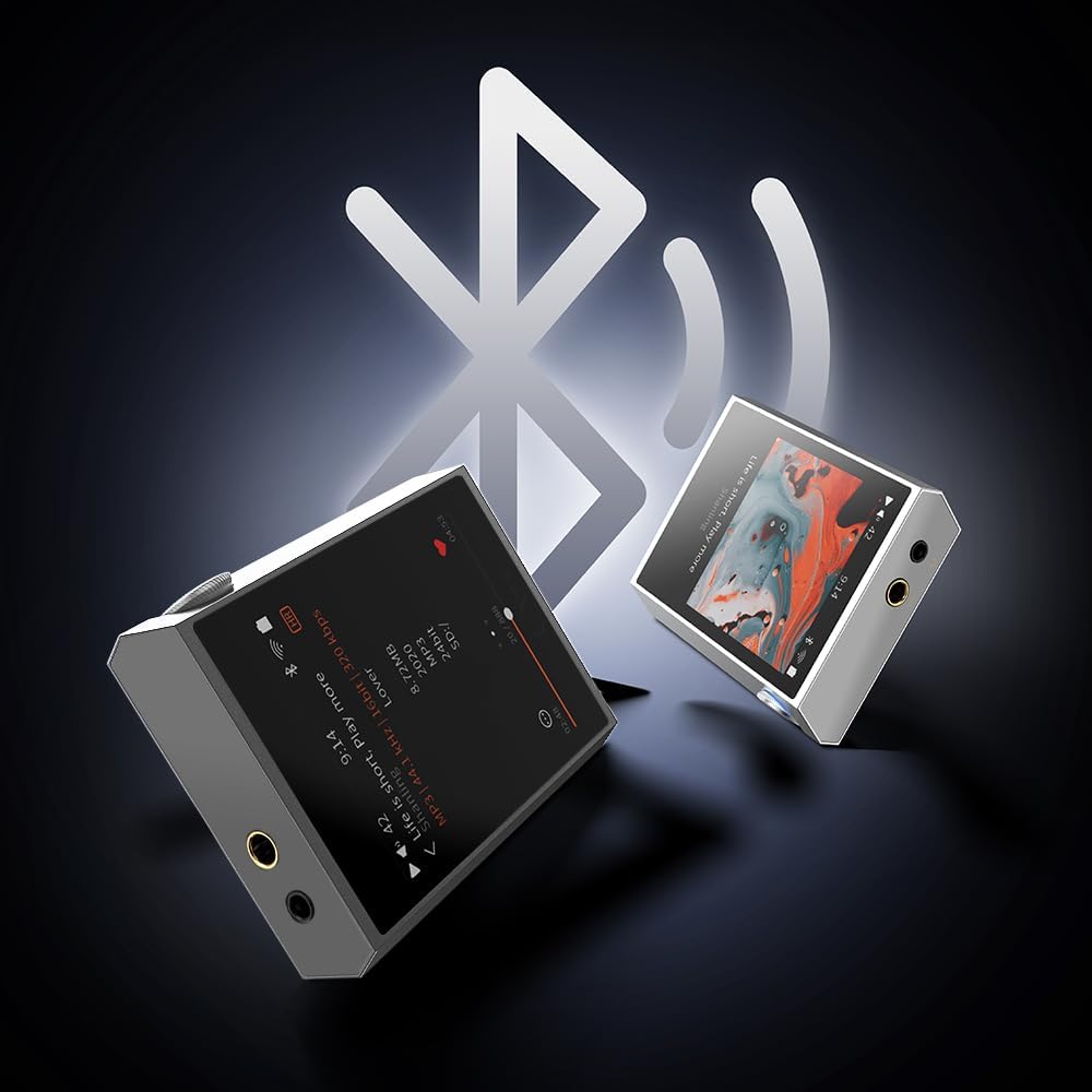 SHANLING M1 Plus Protable Music Player M1Plus High-Definition Lossless MP3 Player ES9069Q DAC Dual SGM8262 Amplifier PCM768 DSD512 Bluetooth 5.2 LDAC WiFi DLNA Airplay Silver