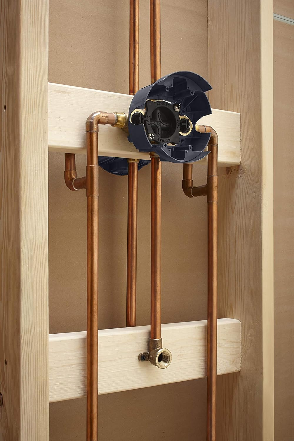 KOHLER K-8304-KS-NA Rite-Temp Pressure-Balancing Valve Body and Cartridge Kit with Service Stops, Shower Valve System, 5.0 GPM, Simple Installation & Maintenance