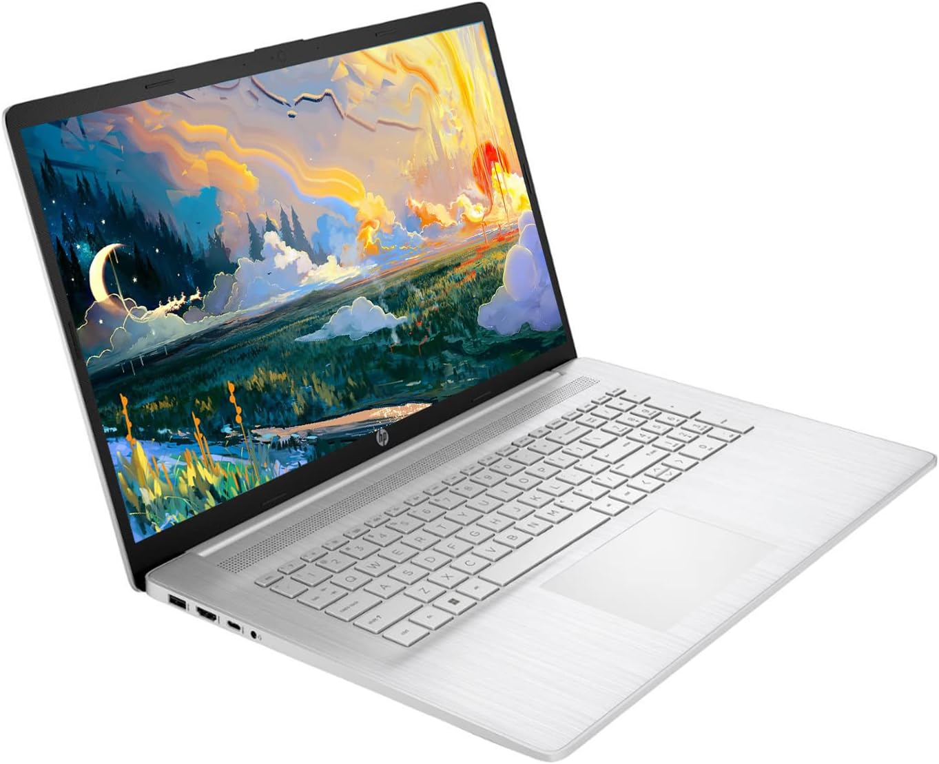 HP 17 Laptop, 17.3” HD+ Display, 11th Gen Intel Core i3-1125G4 Processor, 8GB RAM, 256GB SSD, Wi-Fi, HDMI, Webcam, Windows 11 Home, Silver