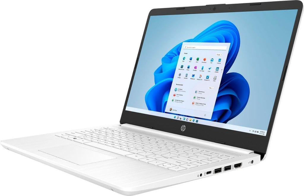 HP 2025 Laptop | 14-DQ300 | 14" 1366 x 768 | Intel-2 Core Celeron N4500 | Intel UHD Graphics | 16GB DDR4 | 512GB SSD+64GB eMMC | Windows 11 Home | Wi-Fi 6 - Bluetooth 5-720p Camera - Snowflake White