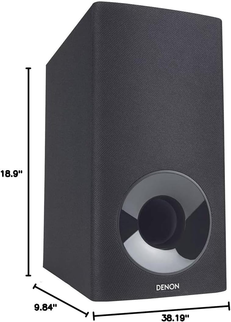 Denon DHT-S316 TV Sound Bar with Subwoofer, Wireless Home Theater Soundbar System | Virtual Surround Sound Technology | Wall-Mountable | Bluetooth Compatibility | Smart & Slim-Profile | Black