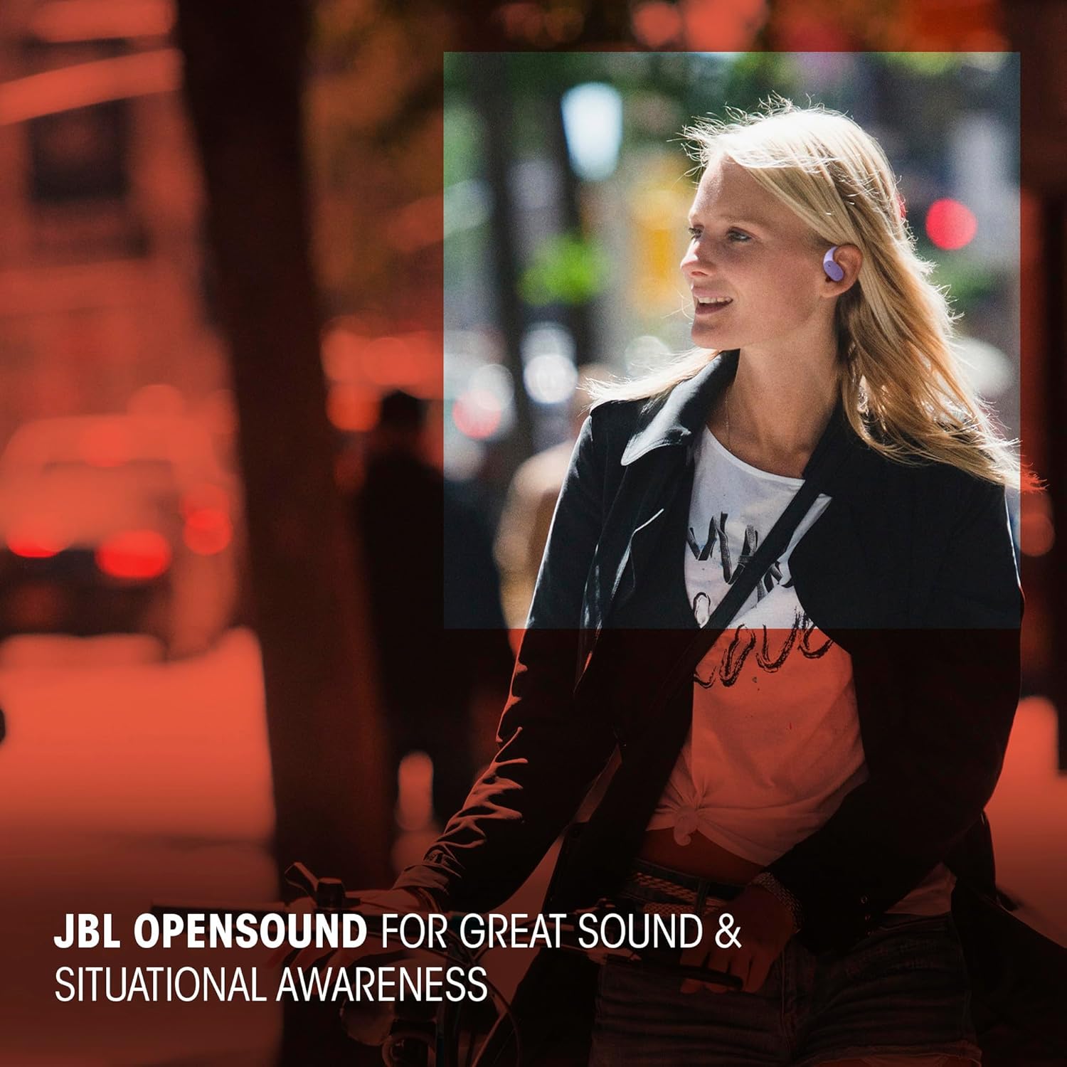 JBL Sense Lite - True Wireless Open-Ear Headphones, Designed for All-Day Comfort, 4 mics for Crisp, Clear Calls, IP54 Water and dust Resistant, Up to 32 (8+24 in case) Total Hours of Playtime (Black)