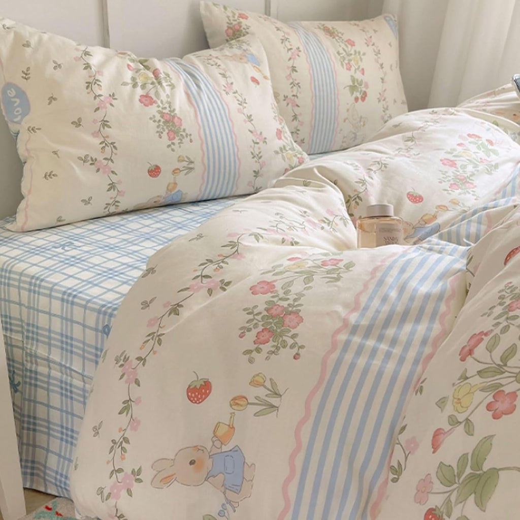 Skin-Friendly Cotton Bedding Sets Multipurpose Bedding Sets Dormitory Home Bedding Sets Machine Washable Bedding Sets Breathable