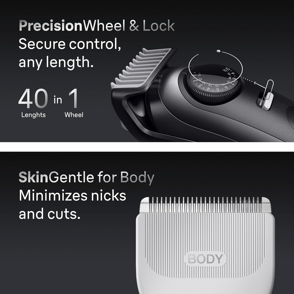 Braun All-in-One Series 9 Men's Electric Beard Trimmer, Hair Clipper, Shaver & Razor for Face, Hair & Body, AIO 9535 with Gillette Labs Razor, Cordless