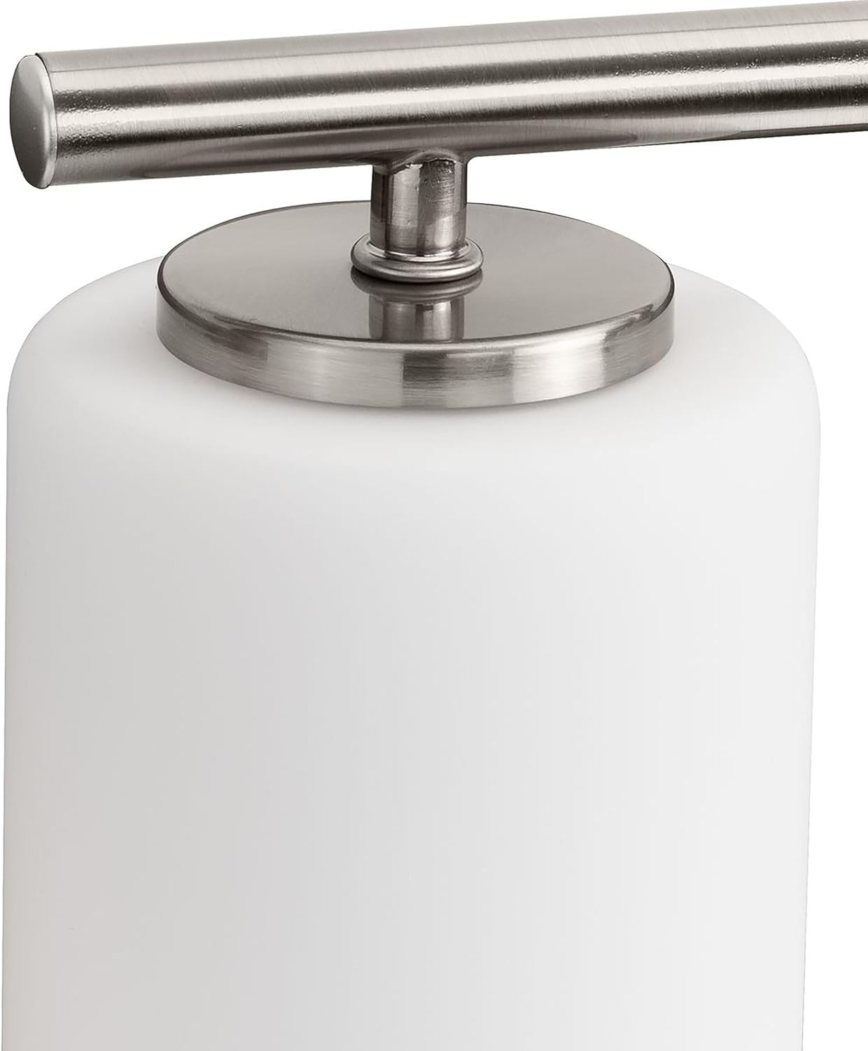 Progress Lighting Replay Collection 48 in. 6-Light Brushed Nickel Etched White Glass Modern Bath Vanity Light