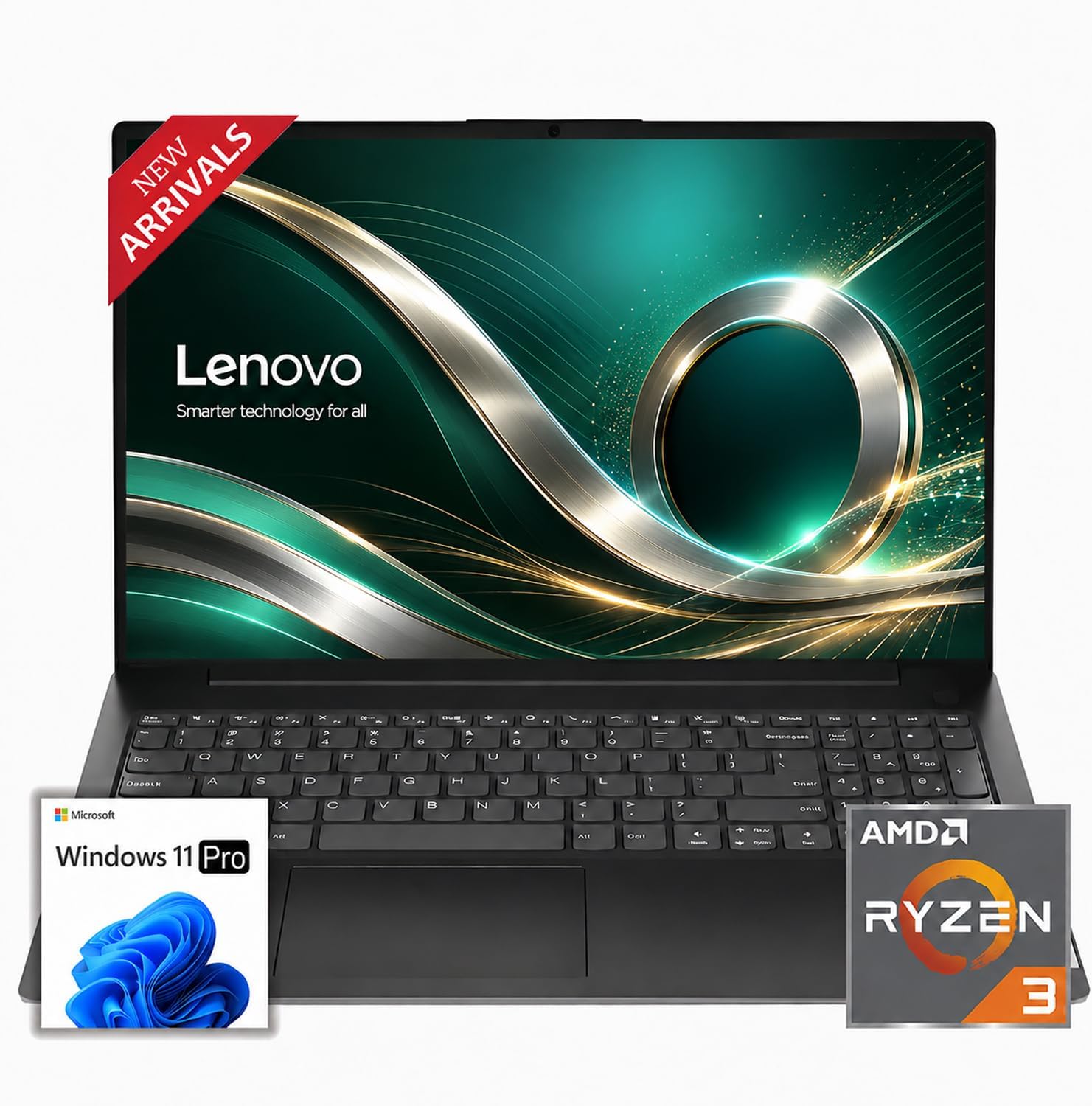 Lenovo 2026 New V15 Business and Student Laptop, Ryzen 3 7320U(Outperforms Intel i7-1065G7), 16GB RAM, 256GB SSD, 15.6" FHD, Ultra Quiet Design, Long Battery Life, Wi-Fi 6, Bluetooth 5, Windows 11 Pro
