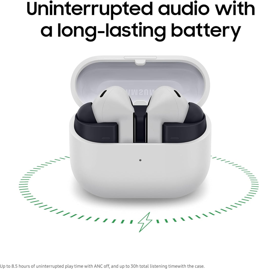 SAMSUNG Galaxy Buds 3 FE (2025) True Wireless Bluetooth Earbuds, Active Noise Cancellation, Powerful Sound, Clear Calls, Long Lasting Battery, Hands Free AI, Black US Version, 2 Year Warranty