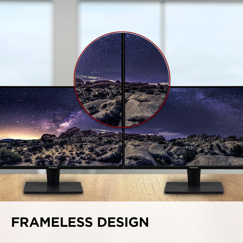 ViewSonic VS2725-2K 27 Inch 1440p Monitor, 100Hz Refresh Rate for Smooth Home and Office Viewing, Eye Care Technology, HDMI, and DisplayPort Inputs