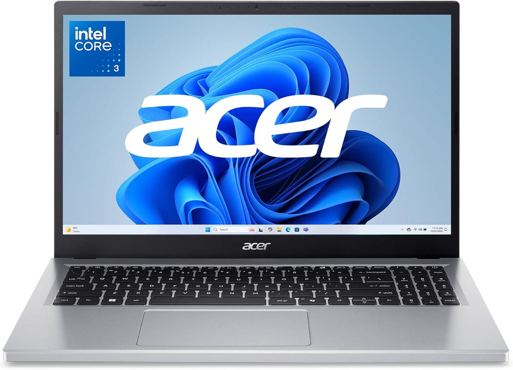 acer Aspire Go 15 AI Ready Laptop | 15.6" FHD (1920 x 1080) IPS Display | Intel Core 3 Processor N355 | Intel Graphics | 8GB DDR5 | 128GB UFS | Wi-Fi 6 | Windows 11 Home in S Mode | AG15-32P-352Z
