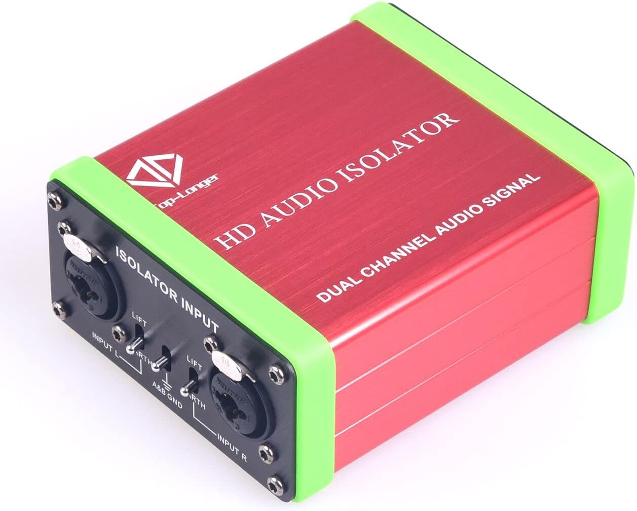 Professional Dual-Channel Audio Isolation Transformer Ground Loop Isolator XLR/1/4" TRS, TS, 6.35mm – Remove Hum, Buzz & Ground Loop Noise for PA, HiFi, Mixers & Sound Systems