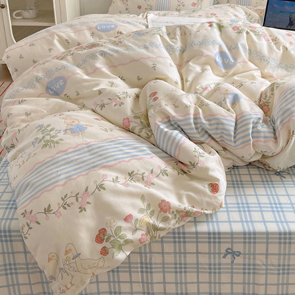Skin-Friendly Cotton Bedding Sets Multipurpose Bedding Sets Dormitory Home Bedding Sets Machine Washable Bedding Sets Breathable
