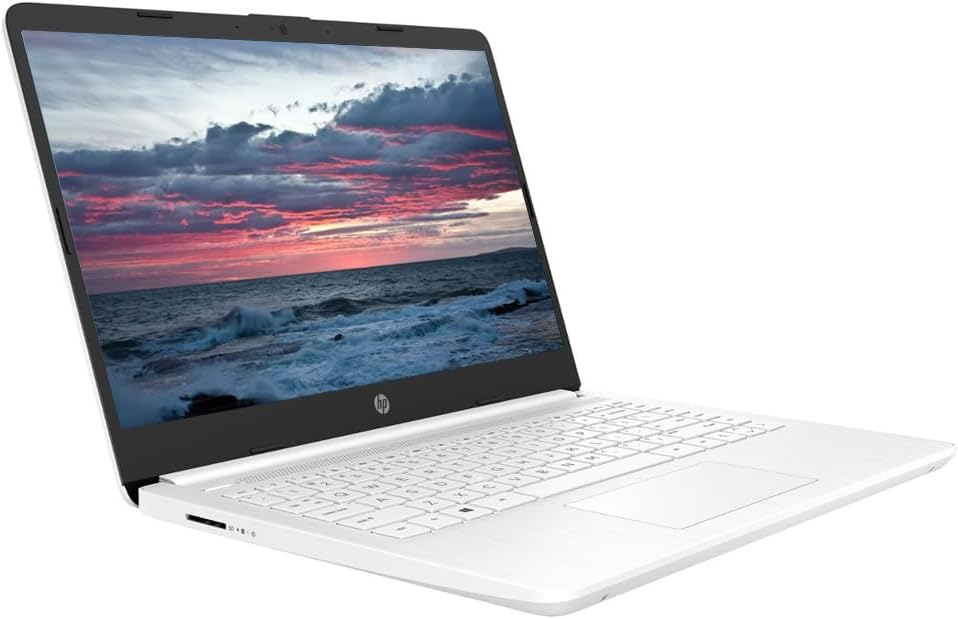 HP 14" Laptop, 4GB RAM, 64 GB eMMC, Intel Celeron N4120, Webcam, WiFi 6, Bluetooth, HDMI, Windows 11 Pro & Microsoft Office Lifetime License