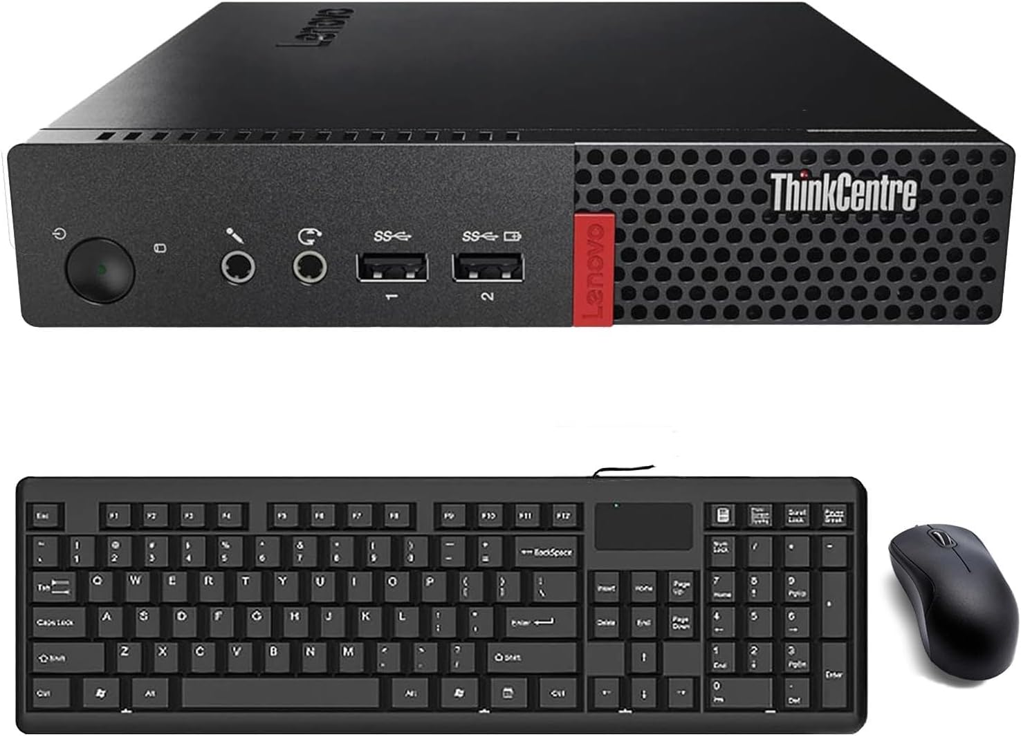 Lenovo ThinkCentre M710Q Mini Tiny Business Desktop PC, Windows 11 Pro, Core i7-6700T, 16GB RAM, 256GB SSD, Keyboard, Mouse, DisplayPort, WiFi (Renewed)