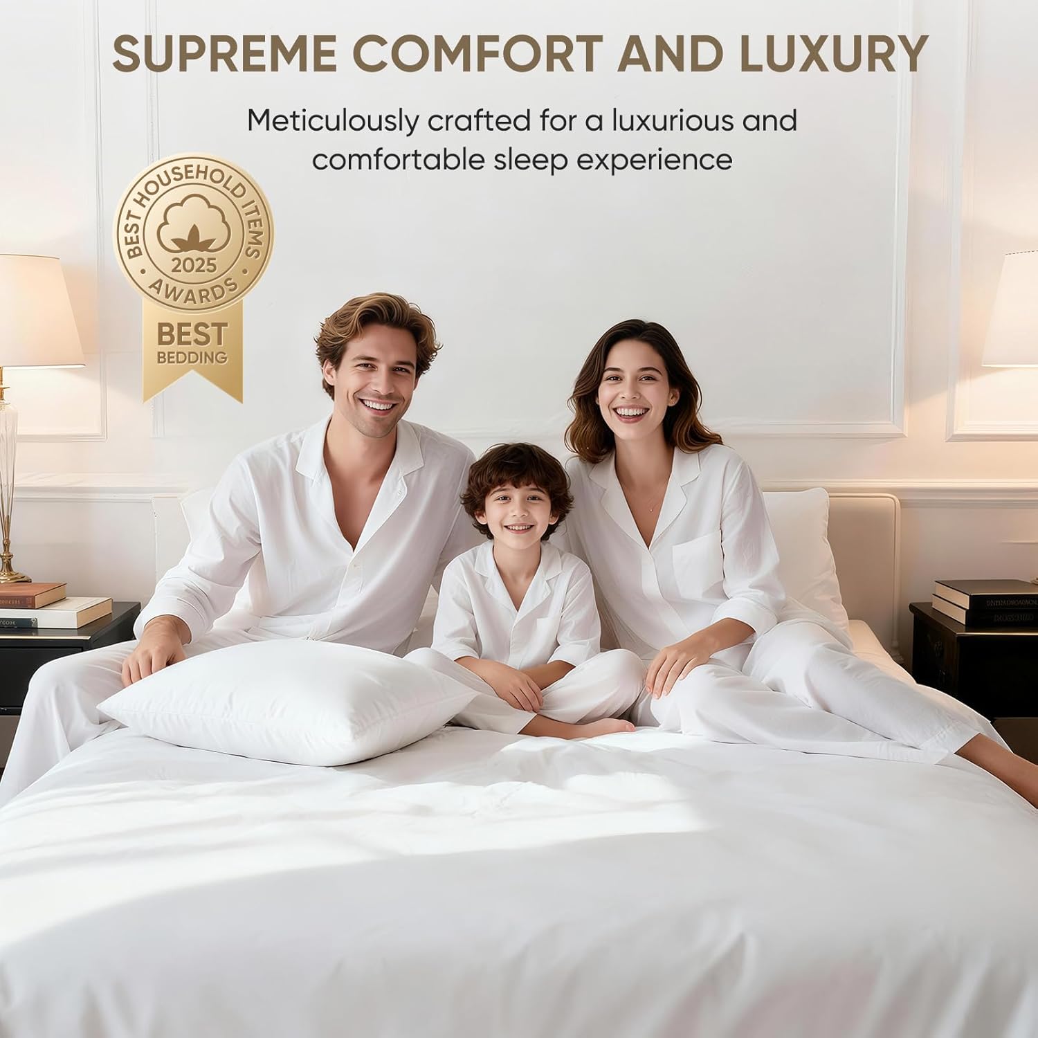 TWK 1200 Thread Count Egyptian Cotton 100% Bed Sheet Set, Solid Thickness, Long-Lasting Durable Construction, Resists Pilling, 18" Deep Pocket Capacity