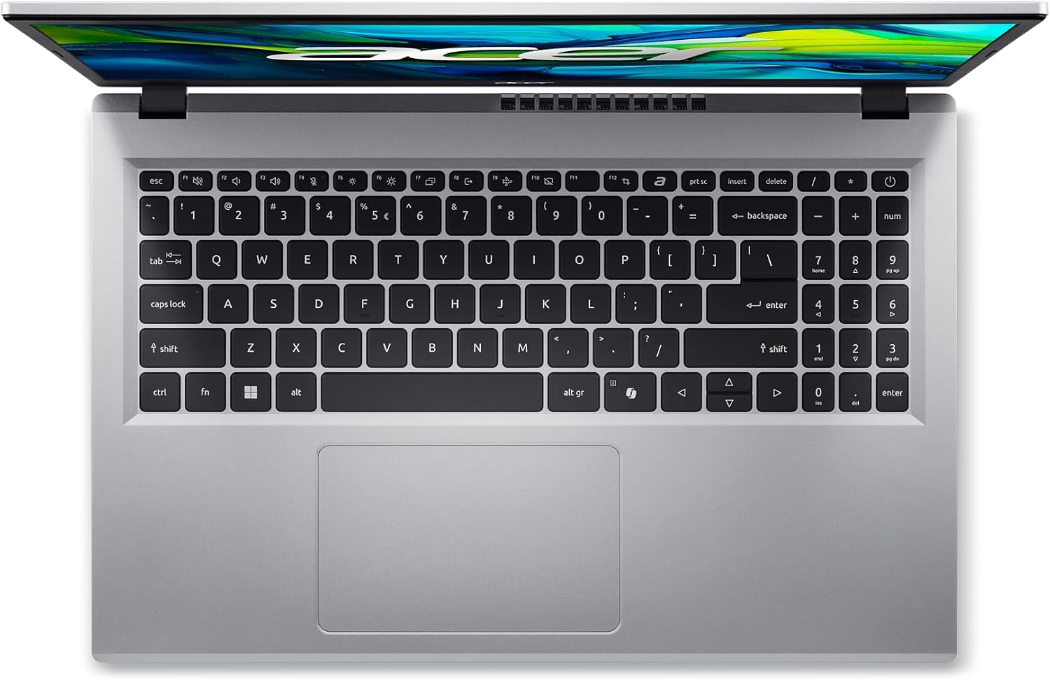 acer Aspire Go 15 AI Ready Laptop | 15.6" FHD (1920 x 1080) IPS Display | Intel Core 3 Processor N355 | Intel Graphics | 8GB DDR5 | 128GB UFS | Wi-Fi 6 | Windows 11 Home in S Mode | AG15-32P-352Z