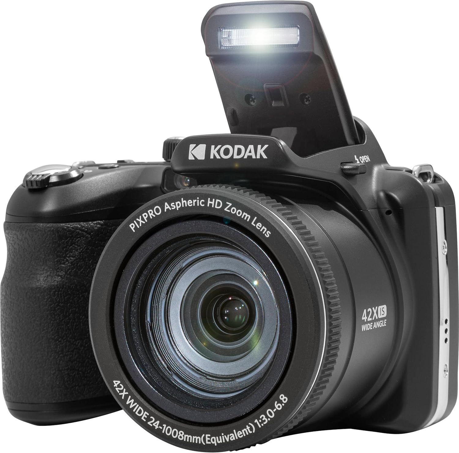Kodak PIXPRO AZ425 Digital Camera Bundle with 64GB Memory Card + Camera Case (Black) + USB Card Reader + Table Tripod + Accessories (Black)