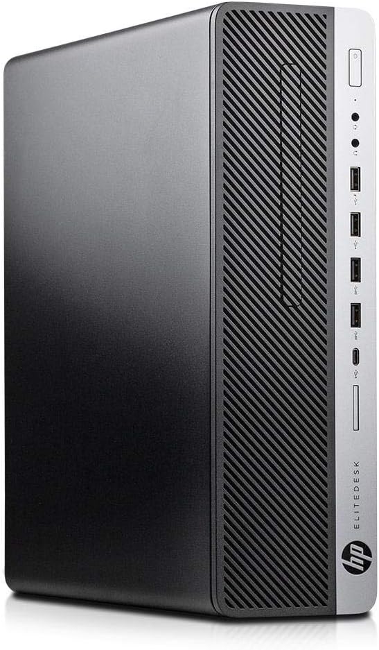 HP EliteDesk 800 G3 SFF Desktop Computer PC, Intel Core i7-7700T, 8 GB RAM, 256 GB SSD, Displayport, Wi-Fi Adapter, Keyboard and Mouse, Windows 11 Pro (Renewed)