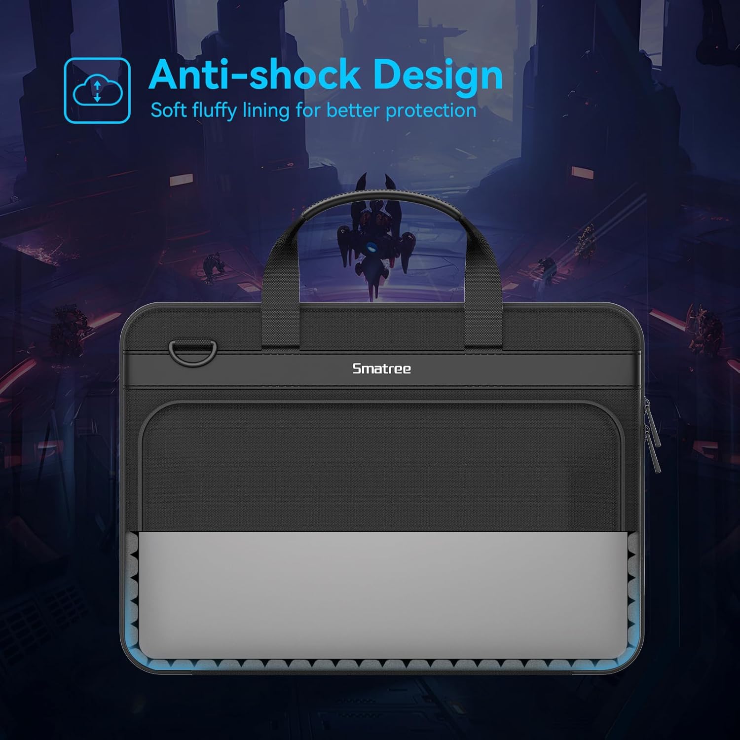 Smatree Heavy Duty Hard Sleeve Case Compatible for 18 inch ASUS ROG Strix SCAR 18 2025/2024/2023 Gaming Laptop, for 18 inch ASUS ROG Strix G18 2025/2024/2023 Gaming Laptop Waterproof Handbag (A800XL)