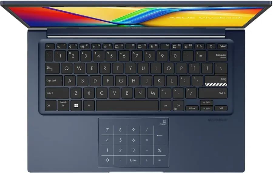 ASUS Vivobook 14" FHD Laptop, Intel Core i3-1315U Processor, 8GB RAM, 128GB SSD, Windows 11 Home, Intel UHD Graphics, Wi-Fi, Bluetooth, Quiet Blue, X1404VA-I38128