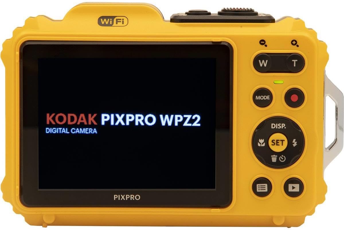 Kodak PIXPRO WPZ2 16MP Full HD Waterproof Rugged Digital Camera, Yellow, Bundle with 32GB Memory Card and Camera Bag