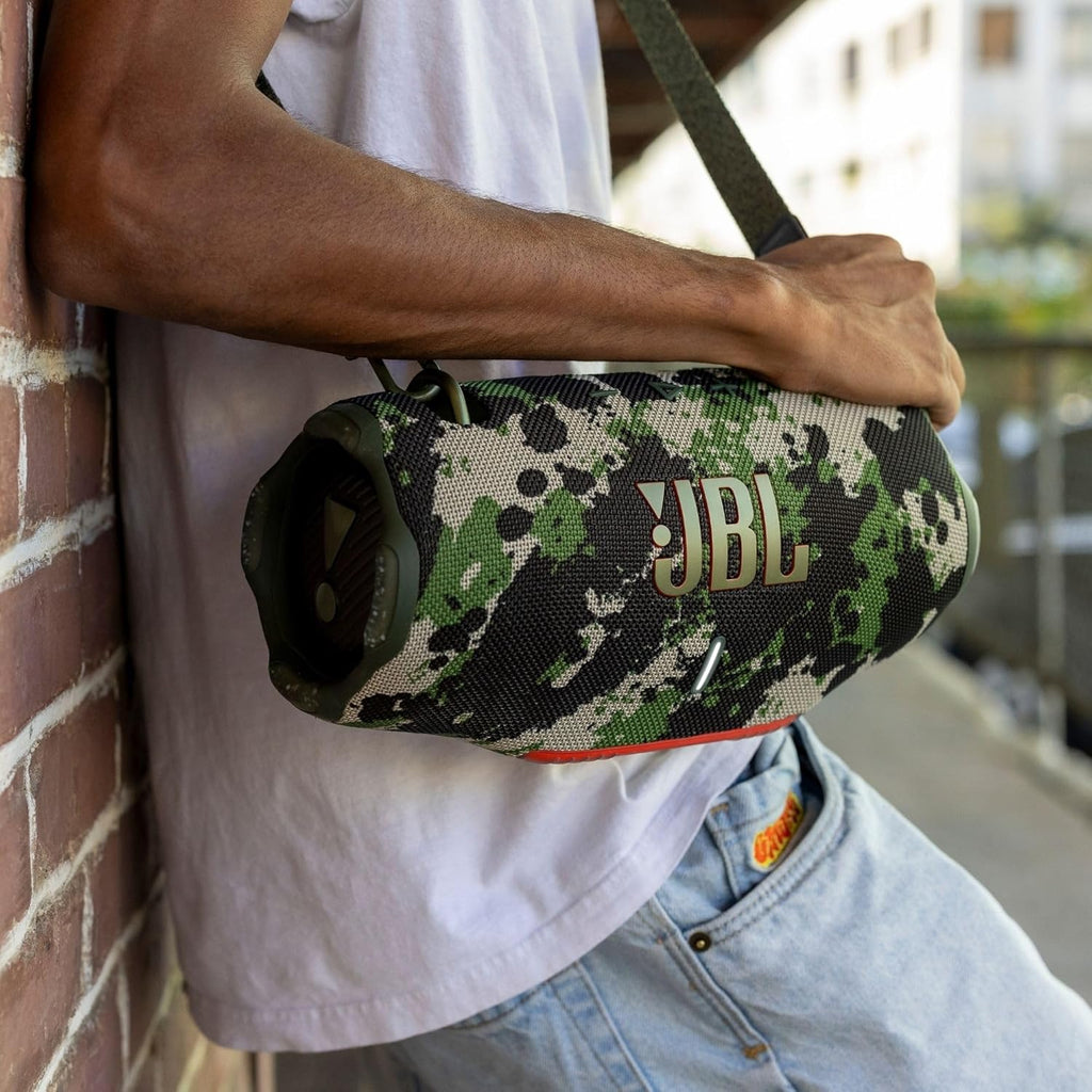 JBL Xtreme 4 - Portable Bluetooth Speaker, Powerful Sound and Deep Bass, IP67 Waterproof, 24 Hours of Playtime, Powerbank, Auracast for Multi-Speaker Pairing (Camo)