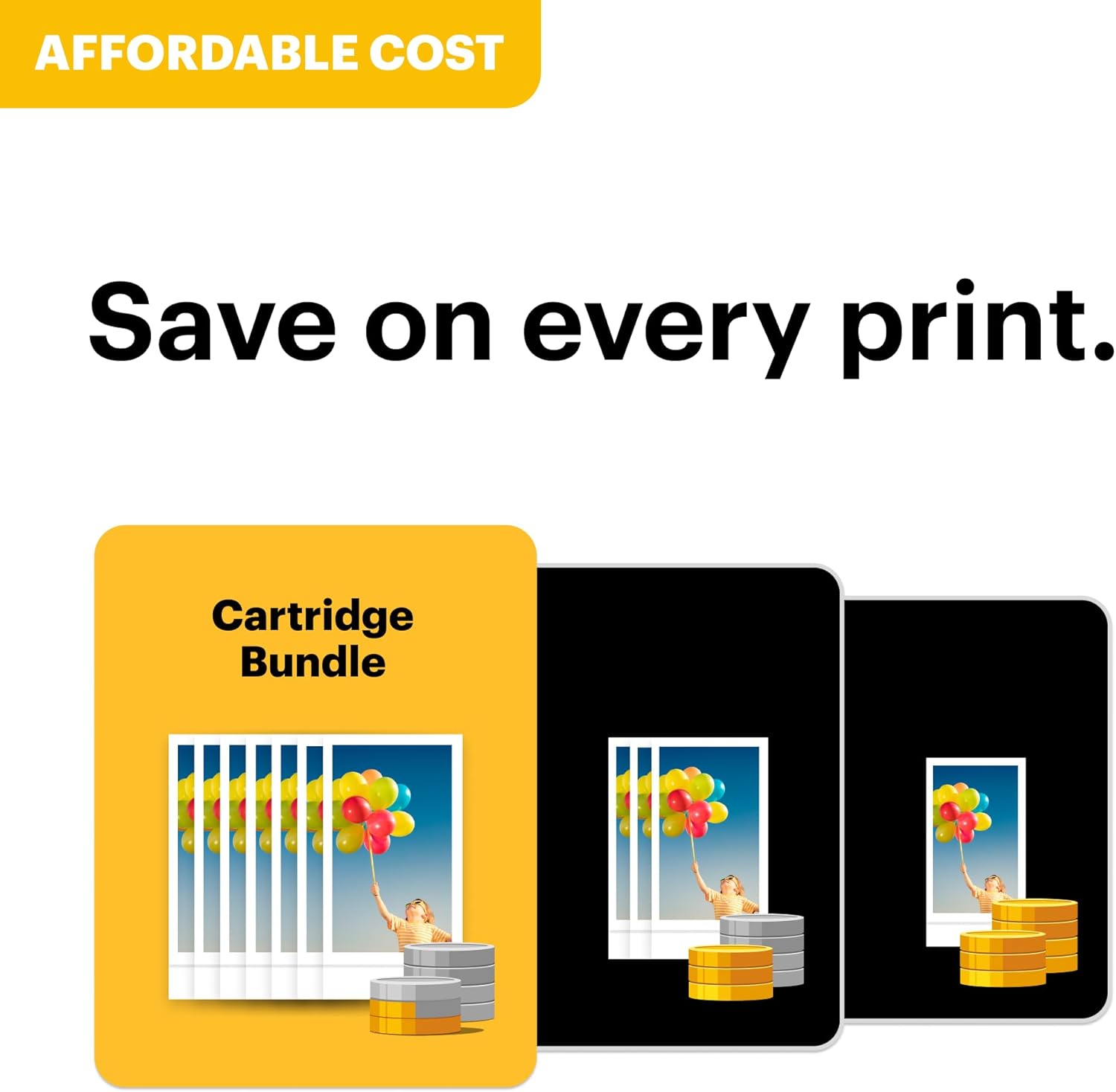 KODAK Mini Shot 3 ERA 3x3” Instant Digital Camera & Photo Printer, 38 Sheets, 2-in-1 Portable Print Camera, Bluetooth Smartphone Printer for iPhone & Android, 4PASS Dye Sublimation, Yellow