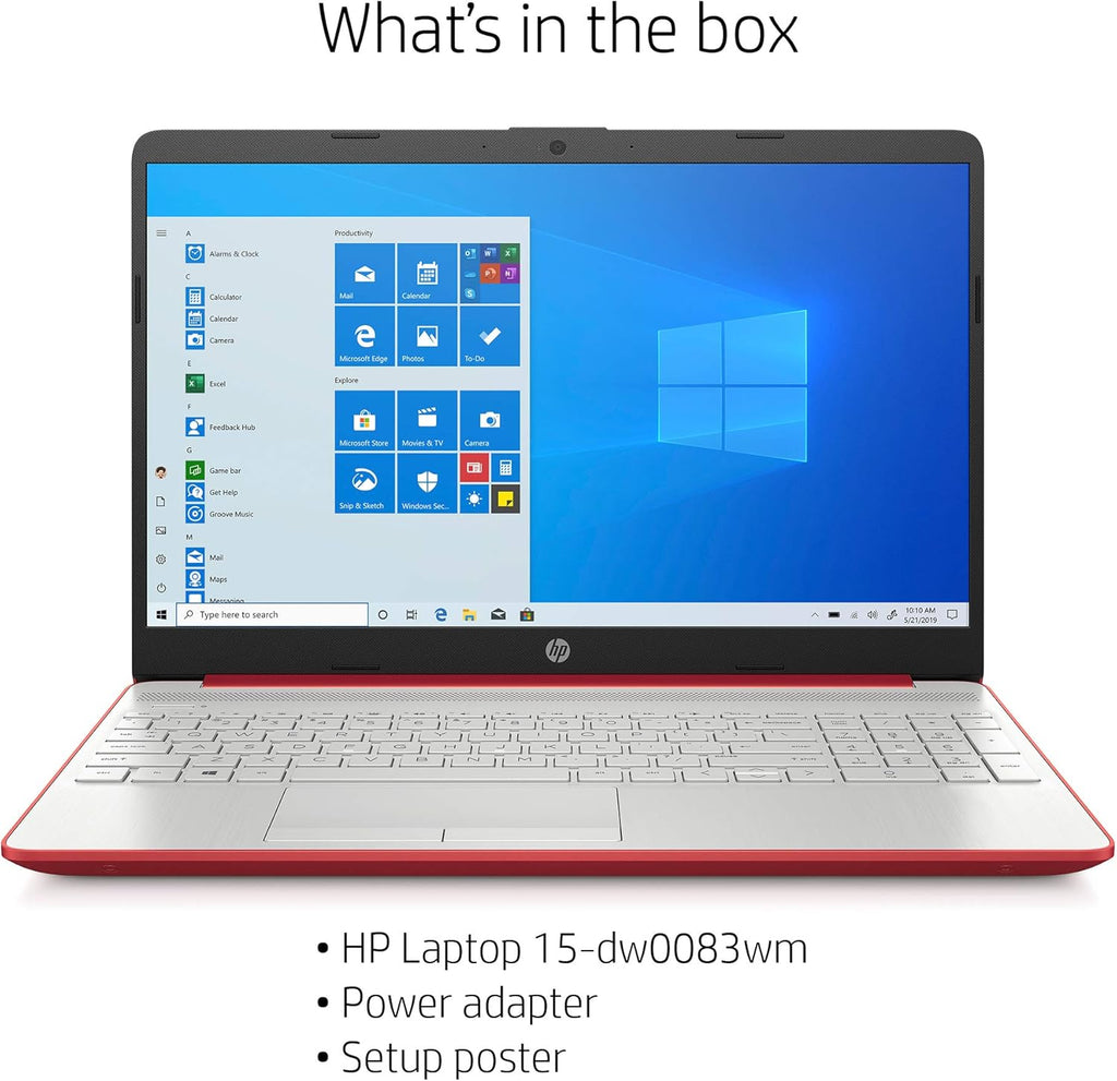 HP Pavilion Intel Pentium Silver N5000 4GB 128GB SSD Windows 10 Laptop Red